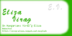 eliza virag business card